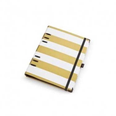 Imagem de Caderno Planner Listrado Gold OTIMA