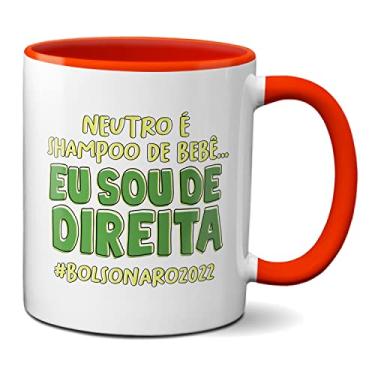 Imagem de Caneca Neutro É Shampoo De Bebê Eu Sou De Direita Bolsonaro (Vermelha)