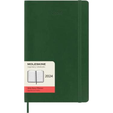 Imagem de Moleskine 2024 Daily Planner, 12M, Large, Myrtle Green, Soft Cover (5 x 8.25)