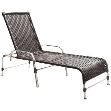 Imagem de Espreguiçadeira em Alumínio Para Decoração Piscina Jardim