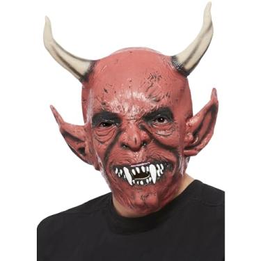 Imagem de Smiffys Máscara masculina Demônio do Diabo, Vermelho, tamanho nico
