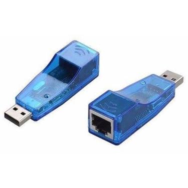 Imagem de Placa Rede Usb Externa Rj45 Adaptador Lan Ethernet 10100mb - Knup
