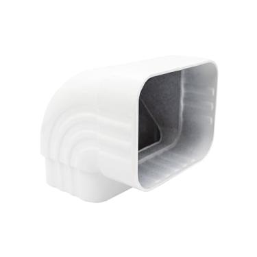 Imagem de Calha cotovelo 2x3 90 graus downspout cotovelo calha conector calhas telhado drenagem água chuva 90° calha downspout extensão (estilo A, alumínio, 2x3)