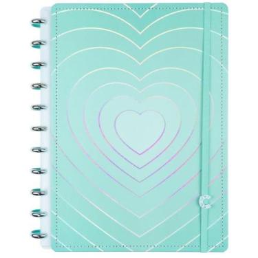 Imagem de Caderno Inteligente Grande Turquoise Love - 80 Folhas