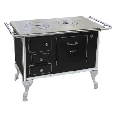 Imagem de Fogão A Lenha Tradicional 02 Venâncio Sem Tampa Preto 2dpr