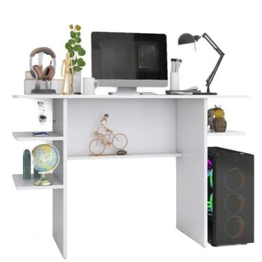 Imagem de Mesinha para Computador Multiuso - Quarto, Sala e Escritório Branco