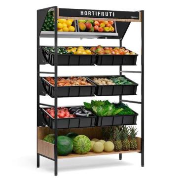 Imagem de Vasca Hortifrutícola com Espelho MHVE125 Preto Gelopar