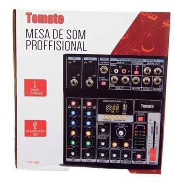 Imagem de Mesa De Som 7 Canais Bluetooth Tomate Tyt-007
