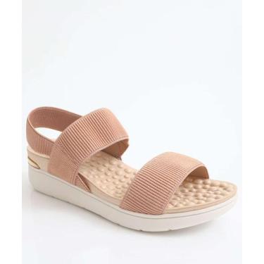 Imagem de Sandália Feminina Flatform Tiras Modare Bege-18217, Bege, 37