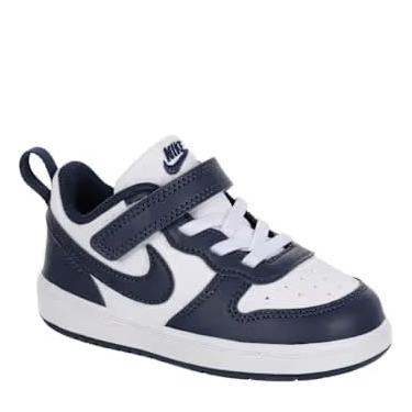Imagem de Nike Tênis masculino Court Borough Low Next Nature (infantil), Branco/azul marinho meia-noite/branco, 22
