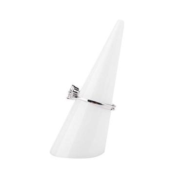 Imagem de Pissente 5 Peças Suporte Porta-Anéis, Organizador de Jóias para Anéis Em Material Acrílico, para Mostruário Em Balcões de Lojas ou Feiras Comerciais (WHITE)