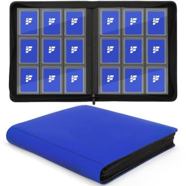 Imagem de Pasta Binder Fonwill TM10017-11 para 9 bolsos para cartas, azul