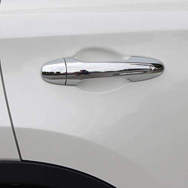 Imagem de JIERS Para Toyota Rav4 2013-2018, capa cromada para maçaneta de porta com acabamento de tampa de guarnição de moldagem por captura protetor de sobreposição estilo