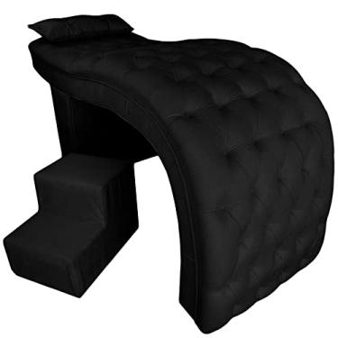 Imagem de Maca Estética Estofada Profissional para Clínica Capitonê 180x85x60 (Preto)