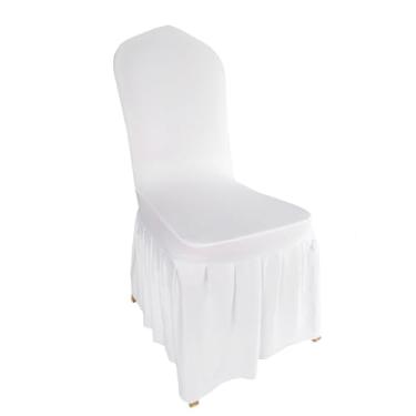 Imagem de 10/20/50 peças capa de cadeira elástica branca, capa de cadeira de 1,20 peças