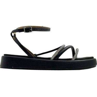 Imagem de Sandália Feminina Papete Casual Dia a Dia Conforto Tiras em Strass Vizzano 6506.107