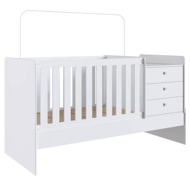 Imagem de Berço Cama Multifuncional sem Auxiliar Branco Completa Móveis
