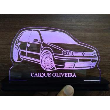 Imagem de Luminária Decorativa com LED Golf Mk4 4P Roda BBS - Hobbies do Ofício,