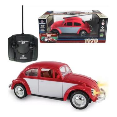 Imagem de Carrinho Controle Remoto Fusca clássico Vermelho - Polibrinq