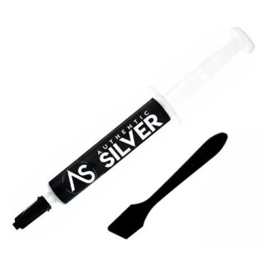 Imagem de Pasta Termica Seringa 3.0g Authentic Silver Thermalcold 7.5w Cor Preto