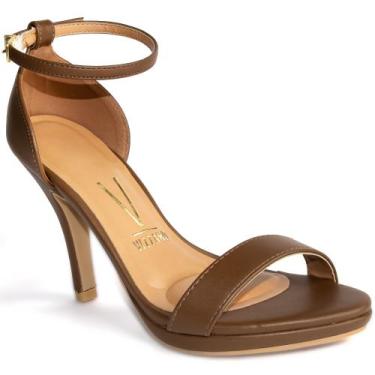 Imagem de Sandália Feminina Clássica Salto Alto Fino Vizzano 6210-655, Capuccino