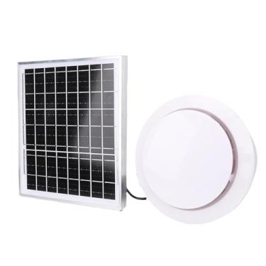 Imagem de Asixxsix Espaço Solar fã, Painel Solar de 8W Com Ventilador de Ventilação de 6 Polegadas, Ventiladores de Energia, Ventiladores Solares para Galpão de Galinha Ao