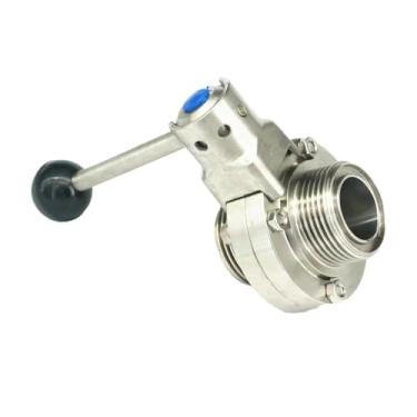 Imagem de WVAIUPIX Válvula de conexão de união de rosca tipo SMS 32 mm aço inoxidável 304 de 32 mm