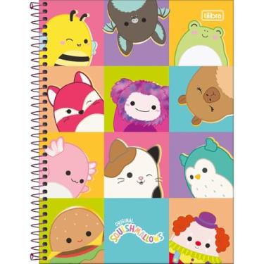 Imagem de Caderno Squishmallows TILIBRA Universitário ESPIRAL - 1 Matéria 80 Folhas (Quadrados Personagem)