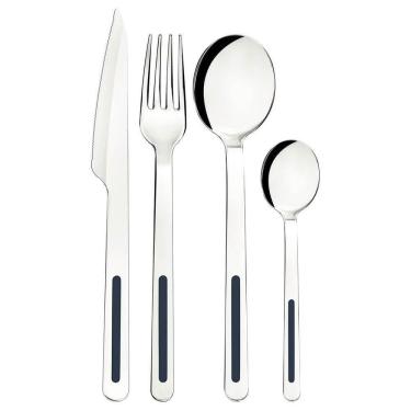 Imagem de Faqueiro Tramontina Vik 24 Peças Em Aço Inox ônix