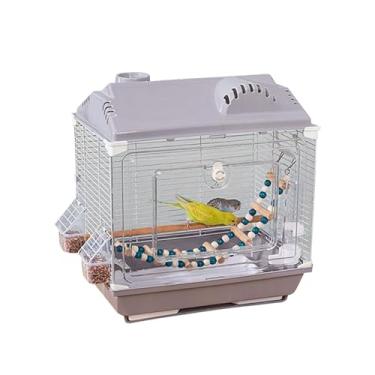 Imagem de Pequena Gaiola para Aves | Leve, Arejado E À Prova De Fuga,Pequena Gaiola Transportadora Para Canários E Periquitos - Para Calopsitas, Agapornis E Caturras, Uso Em Interiores E