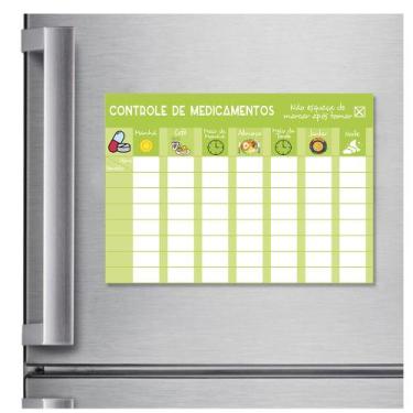 Imagem de Lousa Magnética Imã Controle de Medicamentos - TACOLADO PAPEL DE PARED