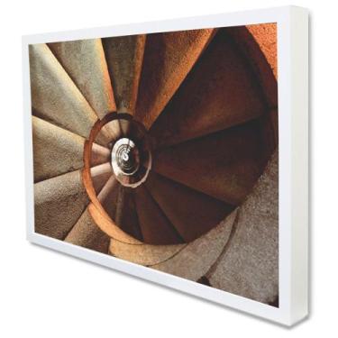 Imagem de Quadro Decorativo Arquitetura Escadas em Moldura Caixa - TaColado, 40 