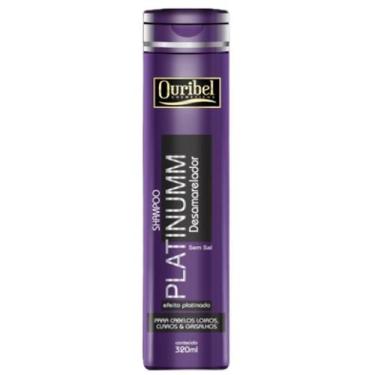 Imagem de Shampoo Ouribel Platinumm Desamarelador 320ml para Cabelos Loiros e Gr