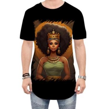Imagem de Camiseta Longline Rainha Africana Queen Afric 10, P