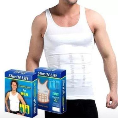 Imagem de Colete Redutor Regata Masculino Cinta Modeladora Perde Barriga - Home 