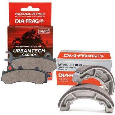 Imagem de Kit Pastilhas e Lonas de Freio Pcx 150 Combi Brake  Pcx 160 Combi Brak