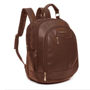 Imagem de Mochila Couro Antifurto Feminina Bolsa Casual Impermeável - Klizz, Mar