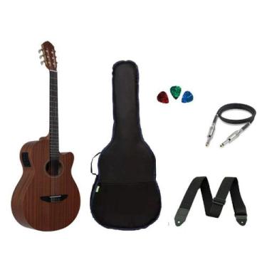 Imagem de Kit Violão Tagima Vegas Mahogany EQ Nylon + Acessórios