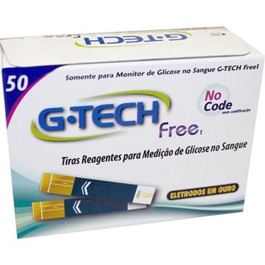 Imagem de Tiras Reagentes P/ Medição De Glicose Caixa 50 Unid G-Tech