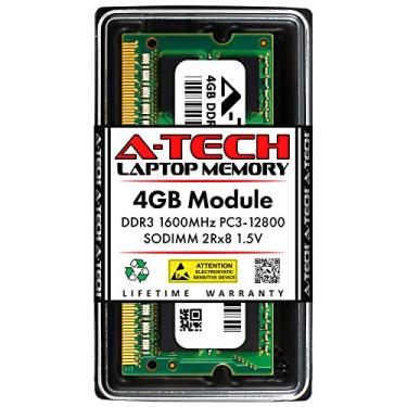 Imagem de A-Tech Substituição de 4GB RAM para Samsung M471B5273DH0-CK0 | DDR3 1600MHz PC3-12800 2Rx8 1,5V SODIMM Módulo de memória de 204 pinos