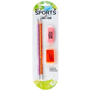 Imagem de Lapis Grafite Hb Resina Sports Blister C/2 Lapis, Apont., Borracha Leo&leo Leonora, Preto