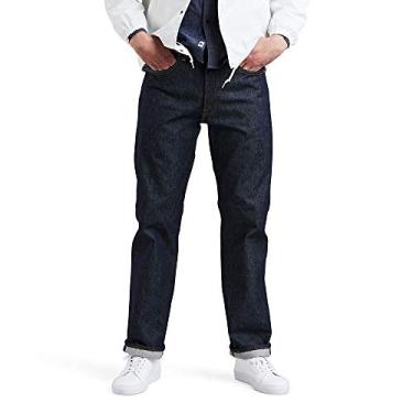 Imagem de Calça jeans masculina Levi 's 501 de modelagem original, rígida - STF, 101,6 cm L x 86,3 cm C