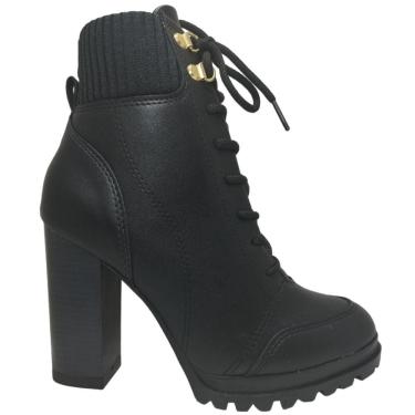 Imagem de Bota Coturno Feminino Casual Salto Alto Grosso Vizzano 3089.102