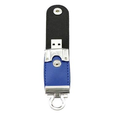 Imagem de Chaveiro PU azul de 128 GB USB 2.0 Flash Driver Pen Drive U Disk PenDrive Pen Drive USB Flash Disk USB Flash Card Pen Drive