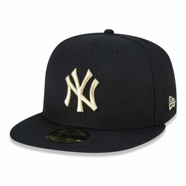Imagem de Boné New York Yankees 5950 Gold on Black Fechado - New Era-Masculino