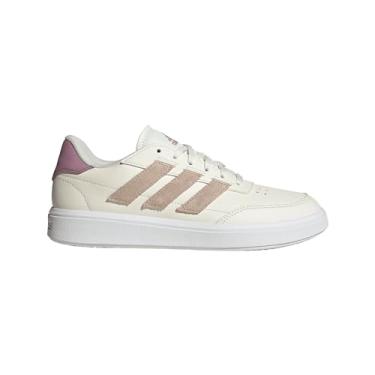 Imagem de adidas Tênis Courtblock Feminino, Branco/Maravilha Taupe/Wonder Orchid, 38