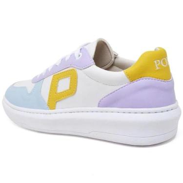 Imagem de Tênis Feminino Casual Flatform Recortes Conforto Dia a Dia - Polo Blu,