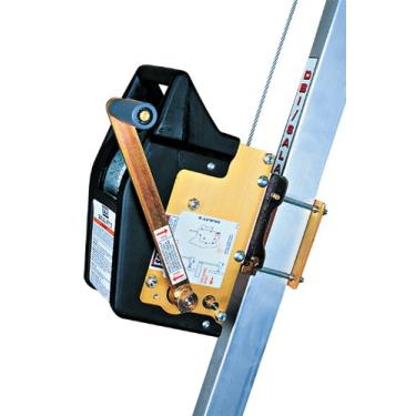 Imagem de 3M DBI-SALA II 8102011 Sistema de espaço confinado de 2,5 m, cabo de aço inoxidável de 3/16", gancho de pressão giratório, suporte de montagem, bolsa de transporte