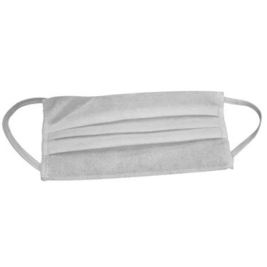 Imagem de Mascara Descartavel Tnt Tripla Com Elastico Branca - Kit C/100 Peca(S)