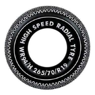Imagem de Boia Inflável Circular Formato Pneu Adulto Infantil 90cm - ARK BRASIL,